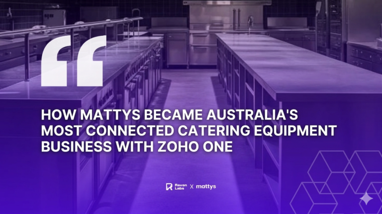 How Mattys Became Australia's Most Connected Catering Equipment Business with Zoho One