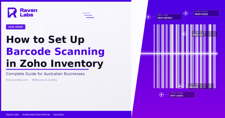 zoho inventory barcode by ravenlabs